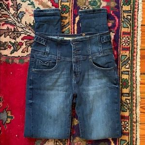 Top shop skinny high waist jeans dark wash 28 x 32